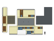 ocuklar iin hazr ev model maketi ablonu, paper craft model house